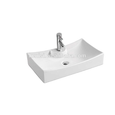 538China Rectangle Porcelain Sanitary Ware Art Basin