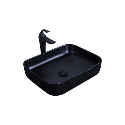 6039MB Matt black bathroom toilet countertop sink bowl face art wash basin