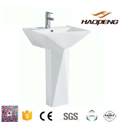 Hand Wash Basin With Pedestal Vanity Basin China Sanitary Ware